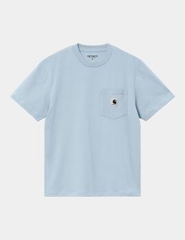 Camiseta CARHARTT W' POCKET- Frosted Blue