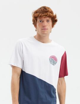 Camiseta HYDROPONIC ONOFRE - White/Blue/Plum