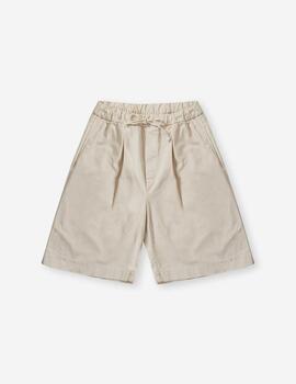 Bermuda KAOTIKO RELAXED CANVAS PINZAS - Ivory