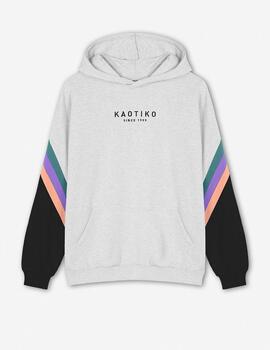 Sudadera Capucha KAOTIKO WALKER - Gray/Basil/Purple/Coral/