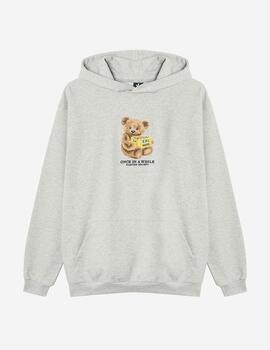 Sudadera Capucha KAOTIKO BEAR BEER - Grey