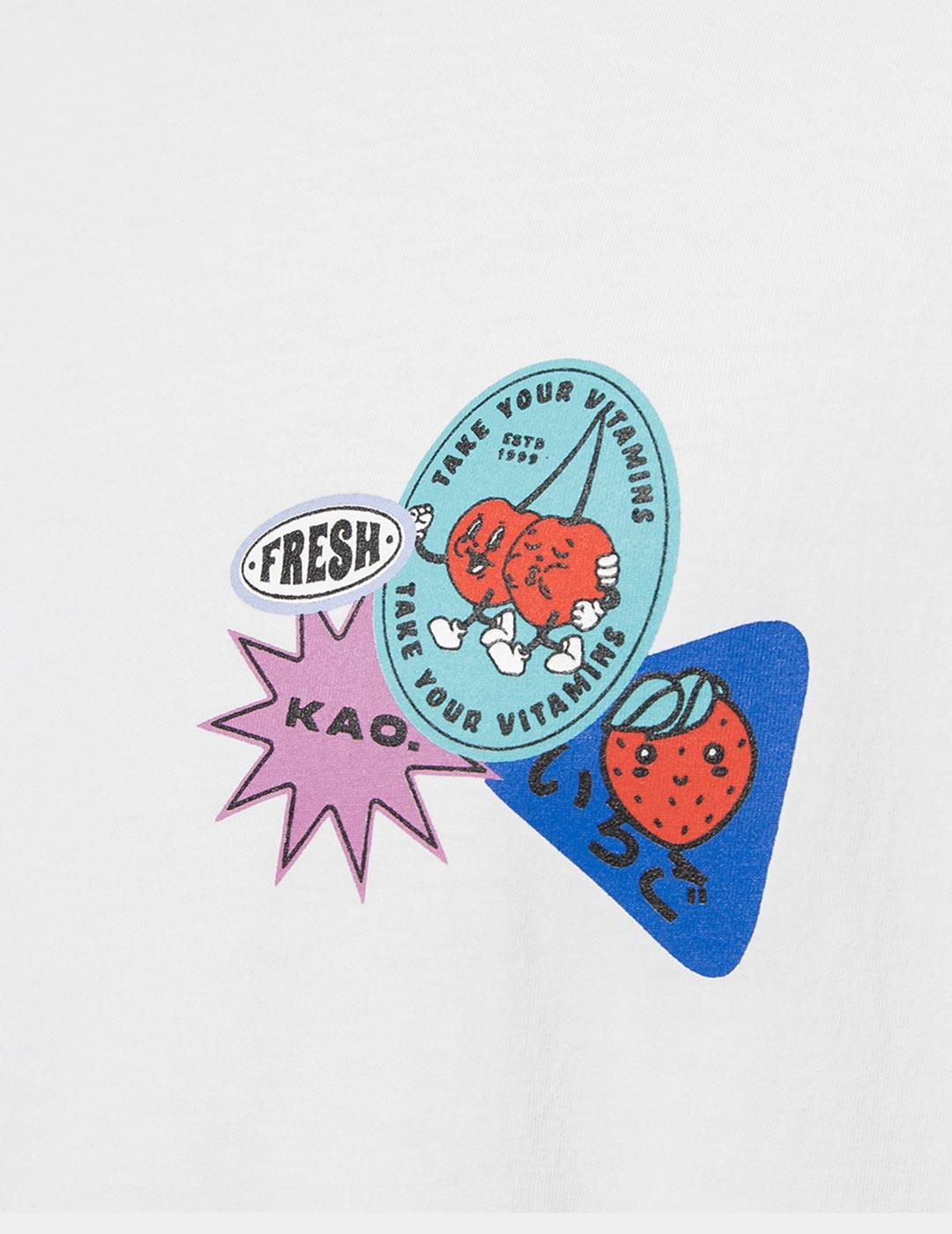 Camiseta KAOTIKO WASHED FRESH - White