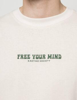 Camiseta KAOTIKO FREE YOUR MIND - Ivory