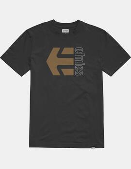 Camiseta ETNIES CORP COMBO - Black/Brown