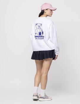 Sudadera Crew KAOTIKO LOVING BEAR - White