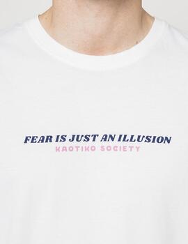 Camiseta KAOTIKO WASHED FEARLESS - White