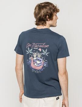 Camiseta KAOTIKO WASHED ON VACATION - Navy
