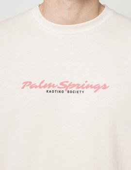 Camiseta KAOTIKO PALM SPRINGS - Ivory