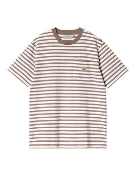 Camiseta CARHARTT SEIDLER POCKET - Branch /White