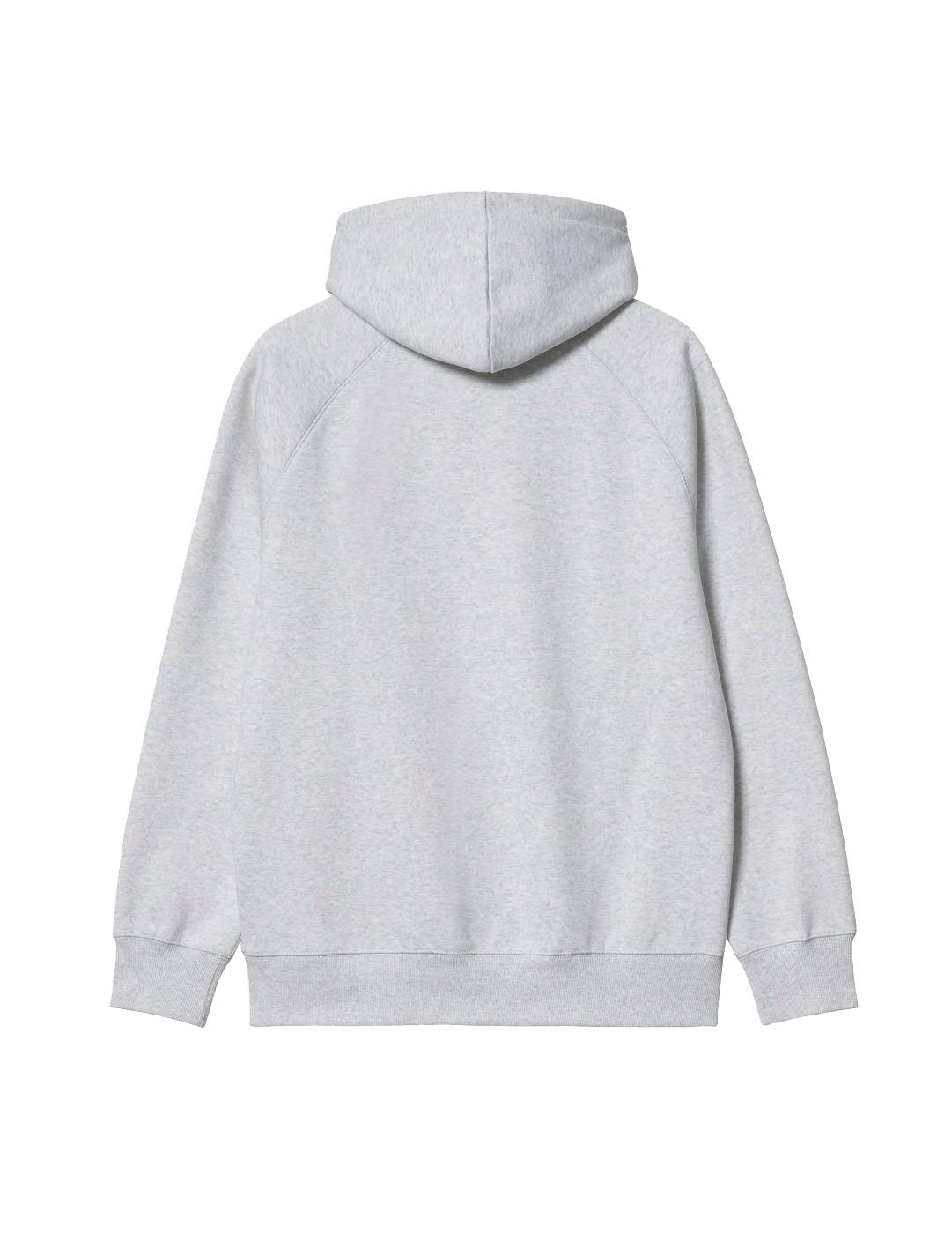 Sudadera Capucha CARHARTT CHASE SWEAT- Ash Heather / Gold