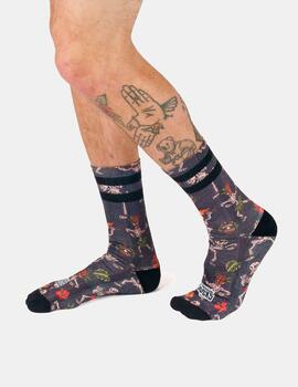 Calcetines AMERICAN SOCKS MID HIGH - Dancing Skeletons