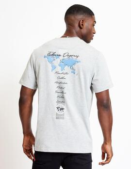 Camiseta 11º CITY MAP GRAPHIC- Grey Marl