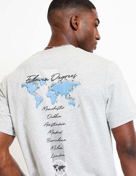 Camiseta 11º CITY MAP GRAPHIC- Grey Marl