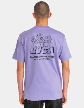 Camiseta RVCA GARDENER - Lavender Fog
