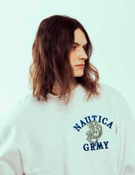 Sudadera Crew GRIMEY MIGHTY HARMONIST NAUTICA - Sport Grey