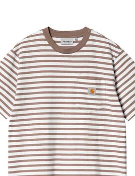 Camiseta CARHARTT SEIDLER POCKET - Branch /White