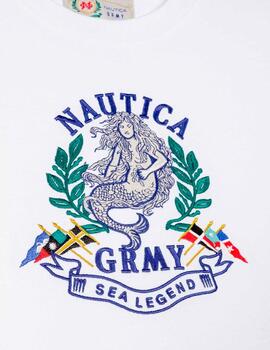 Camiseta GRIMEY THE SEA LEGEND NAUTICA - White