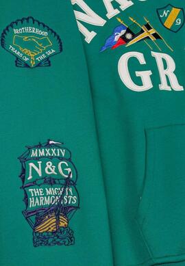 Sudadera Cap. GRIMEY MIGHTY HARMONIST NAUTICA - Green