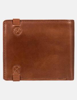 Cartera ELEMENT STRAPPER LEATHER - Brown