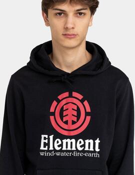 Sudadera Capucha ELEMENT VERTICAL - Flint Black