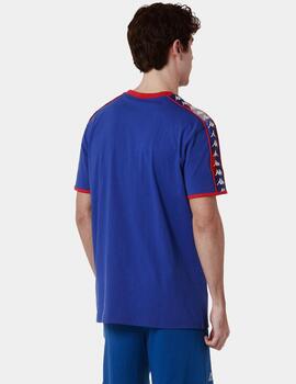 Camiseta KAPPA LILOGT - Graphik Tape Blue Royal/Red/Grey