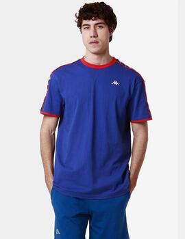 Camiseta KAPPA LILOGT - Graphik Tape Blue Royal/Red/Grey