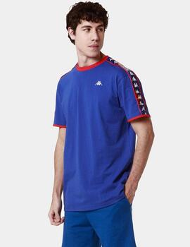 Camiseta KAPPA LILOGT - Graphik Tape Blue Royal/Red/Grey