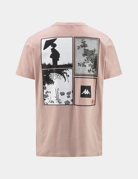 Camiseta KAPPA AUTHENTIC JPN GLIFER - Pink Skin