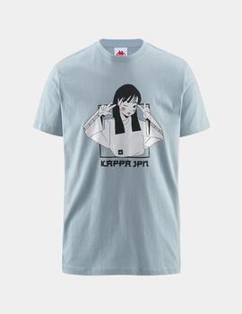 Camiseta KAPPA AUTHENTIC JPN GRIVIU - Blue Lt Sky