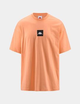 Camiseta KAPPA AUTHENTIC JPN GLESH - Orange Salmon