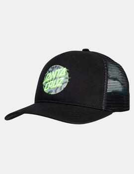 Gorra SANTA CRUZ VIVID SLICK DOT MESHBACK - Black