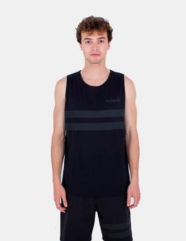 Camiseta Tirantes HURLEY OCEANCARE STRIPES - Black