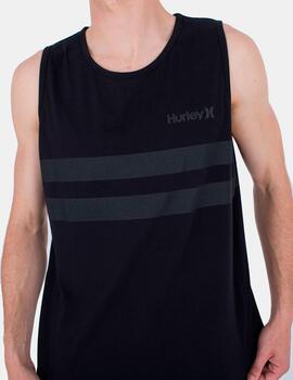 Camiseta Tirantes HURLEY OCEANCARE STRIPES - Black