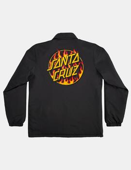 Cazadora SANTA CRUZ THRASHER FLAME DOT COACH - Black