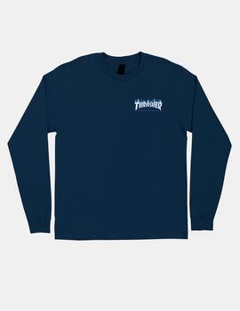 Cta. SANTA CRUZ THRASHER FLAME DOT LS MIDWEIGHT - Navy