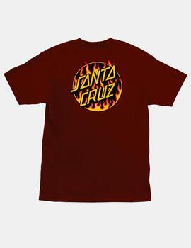 Camiseta THRASHER FLAME DOT - Burgundy