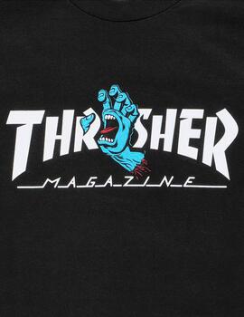 Camiseta SANTA CRUZ THRASHER SCREAMING LOGO - Black