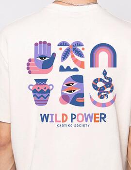 Camiseta KAOTIKO WILD POWER -Ivory