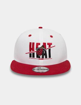 Gorra 950 WHITE CROWN MIAMI HEAT - White/Scarlet