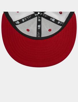 Gorra NEW ERA 950 WHITE CROWN MIAMI HEAT - White/Scarlet