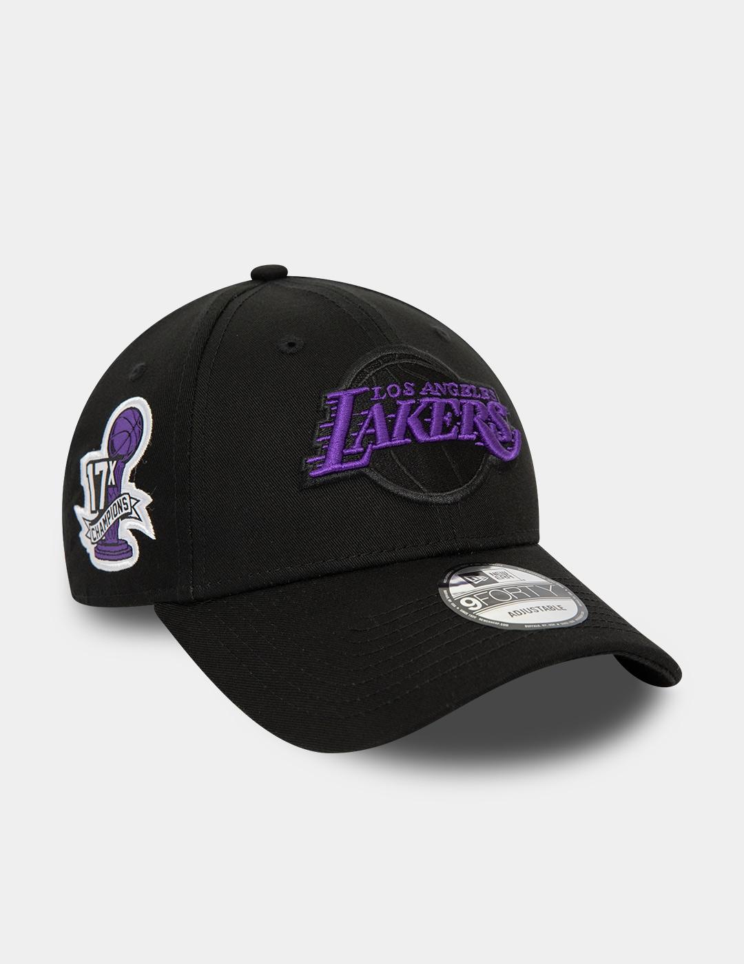 Gorra NEW ERA 940 SIDE PATCH LA LAKERS - Black/Purple