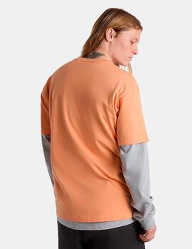 Camiseta VANS LEFT CHEST LOGO - Copper Tan