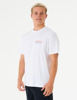 Camiseta RIP CURL POSTCARDS 2ND REEF - White