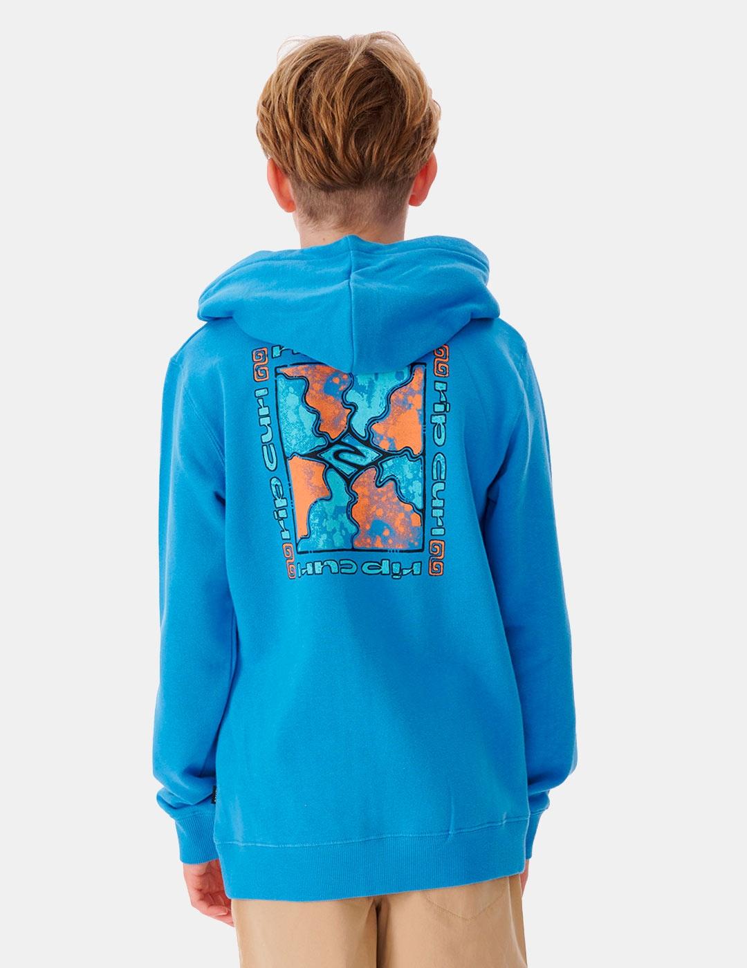 Sudadera RIP CURL Abierta JR COSMIC TIDES Z/T - Royal Blue