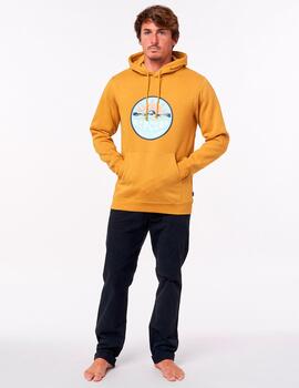 Sudadera RIP CURL Capucha DOWN THE LINE FP - Mustard