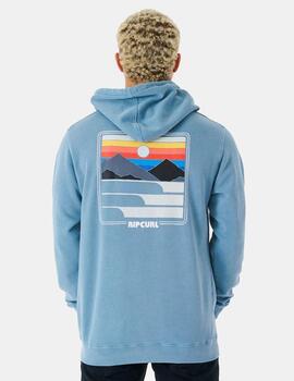 Sudadera RIP CURL Capucha SURF REVIVAL - Dusty Blue