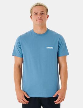 Camiseta RIP CURL SURF REVIVAL SUNSET - Dusty Blue