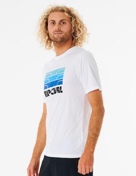 Camiseta RIP CURLSURF REVIVAL PEAK - White