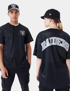 Camiseta NEW ERA NFL BASEBALL JERSEY LASRAI - Black/White