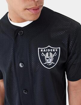 Camiseta NEW ERA NFL BASEBALL JERSEY LASRAI - Black/White